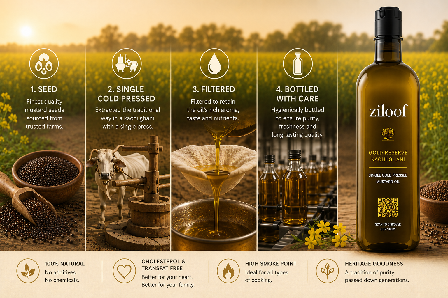 Ziloof From Seed to Bottle — Pure Tradition, Natural Goodness